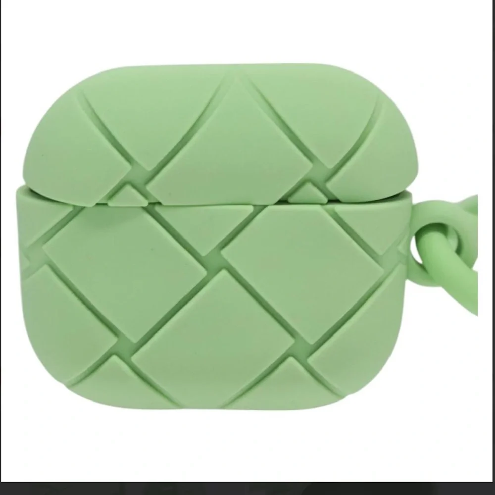 BOTTEGA VENETA Airpods case Shoulder Bag rubber Green NWOT - Picture 3 of 15